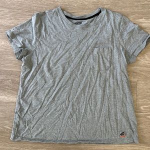 Duluth Trading 40 Grit Womens Tee w/pocket XL Gray